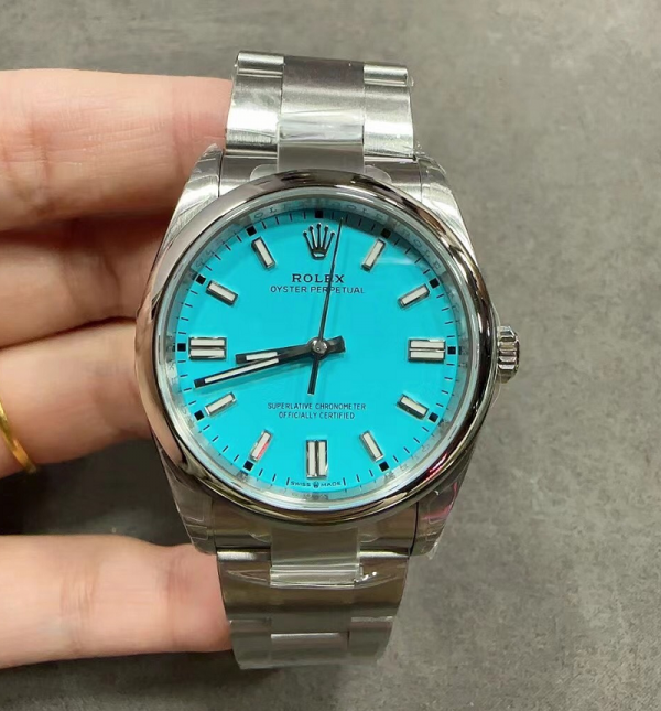 롤렉스 Oyster Perpetual 36 스틸 터콰이즈 블루 126000